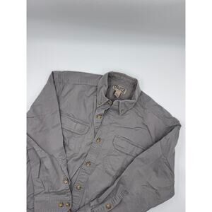 Duluth Trading Mens Canvas Button Down Collared Shirt Large